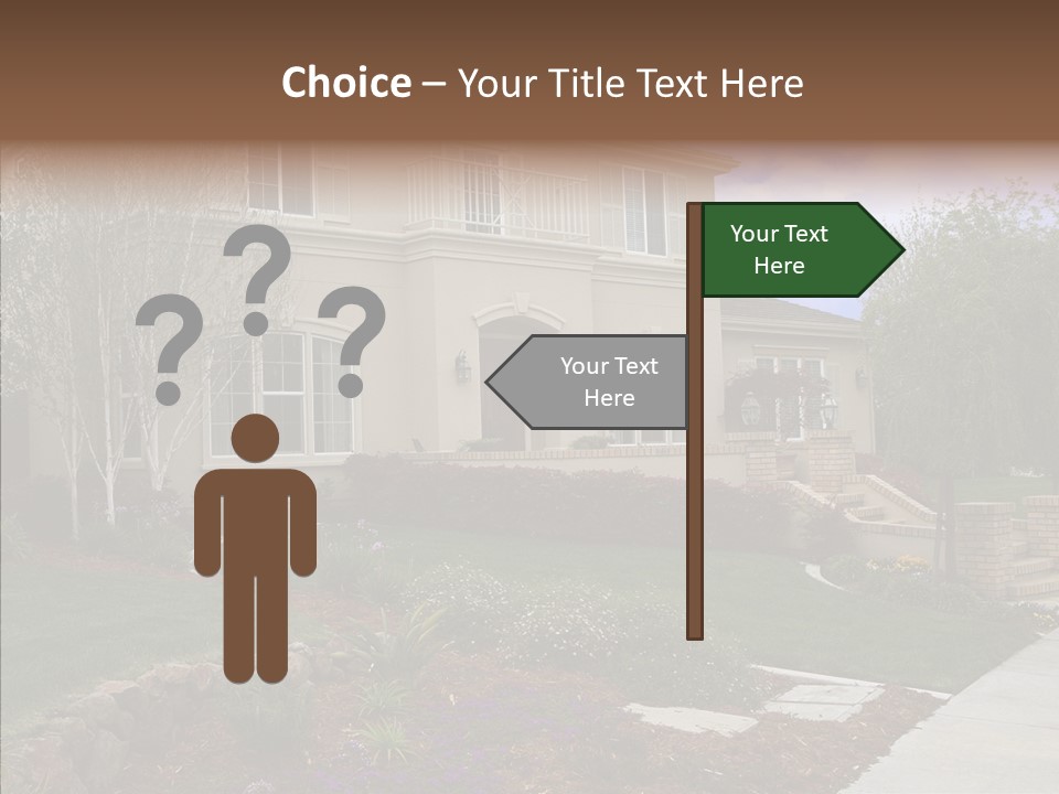 Stone Garden Brick PowerPoint Template