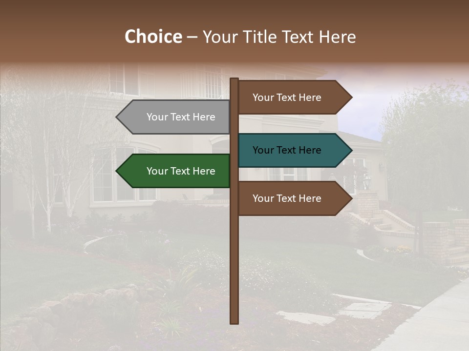Stone Garden Brick PowerPoint Template