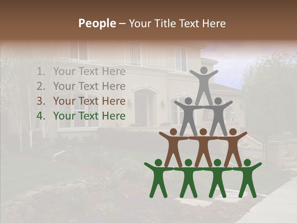 Stone Garden Brick PowerPoint Template