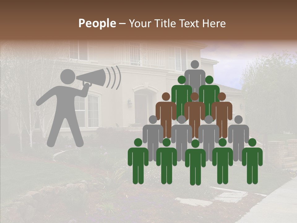 Stone Garden Brick PowerPoint Template