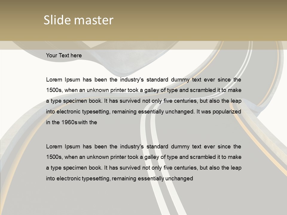 Activity Knot Highway PowerPoint Template