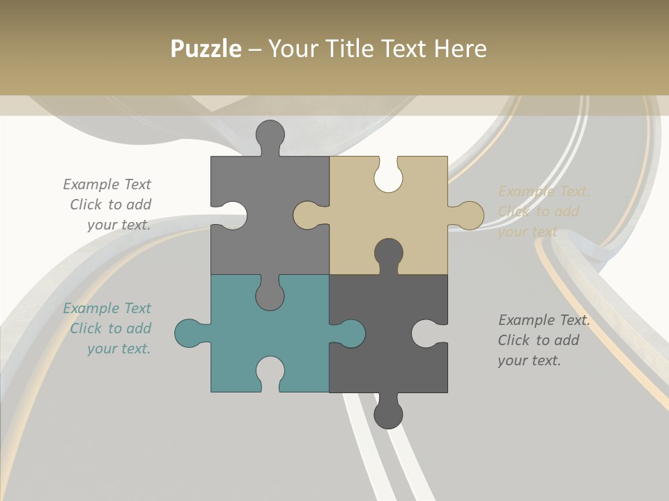 Activity Knot Highway PowerPoint Template