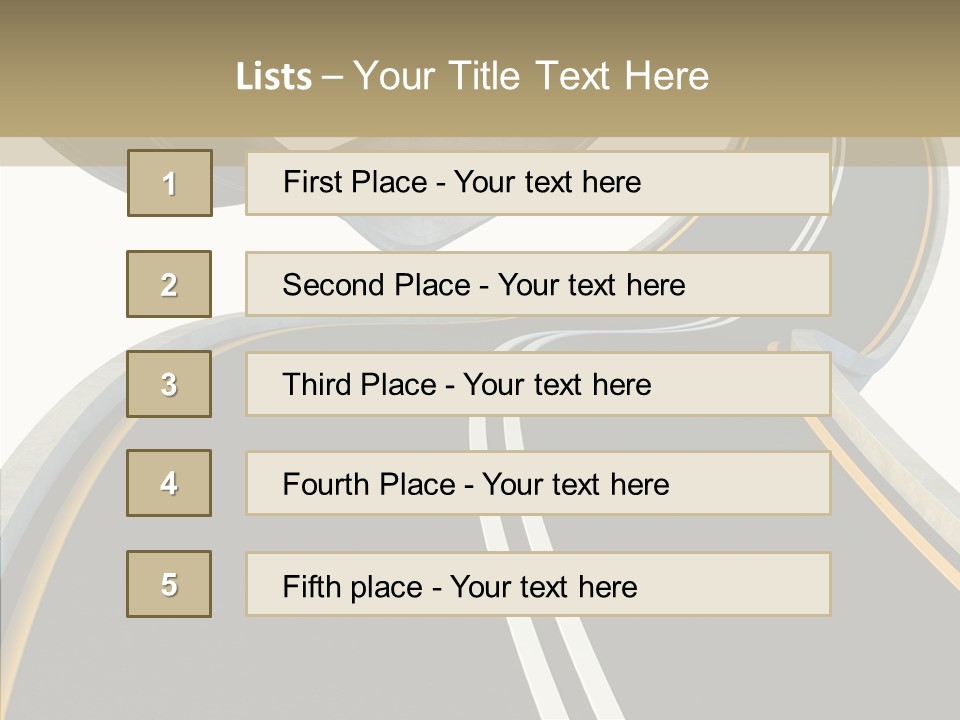 Activity Knot Highway PowerPoint Template