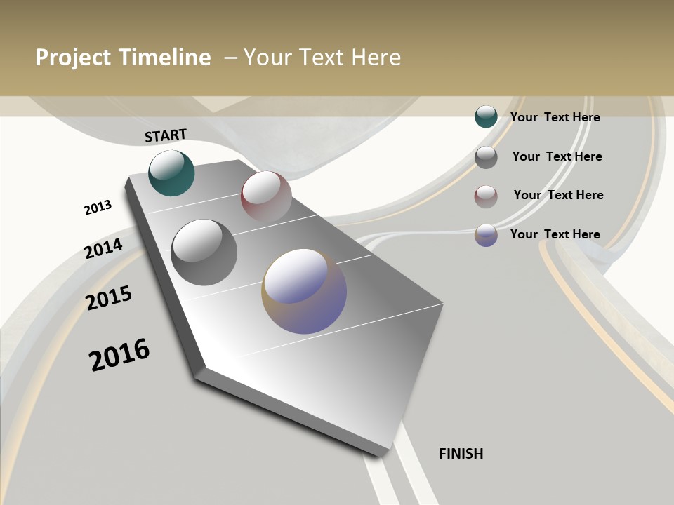 Activity Knot Highway PowerPoint Template