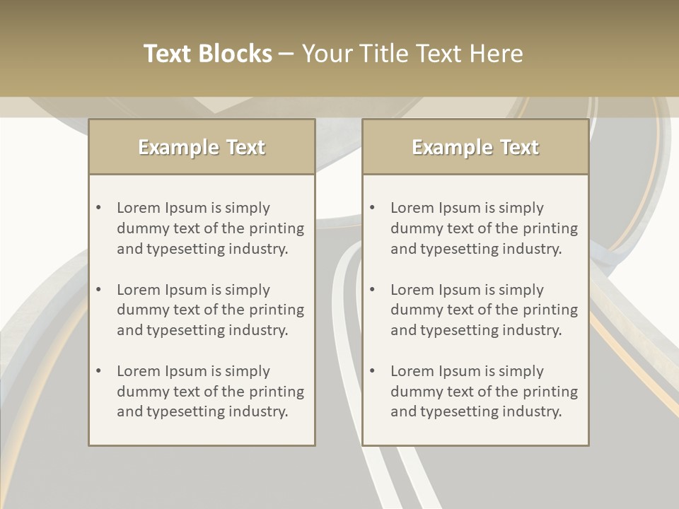 Activity Knot Highway PowerPoint Template