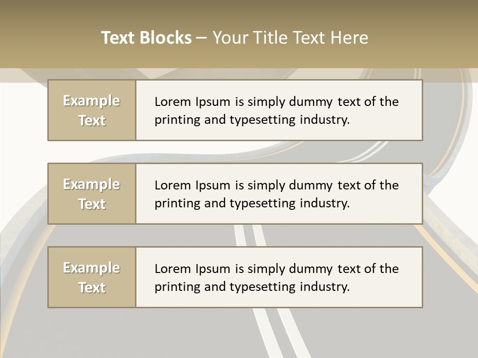Activity Knot Highway PowerPoint Template