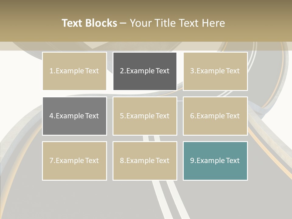 Activity Knot Highway PowerPoint Template
