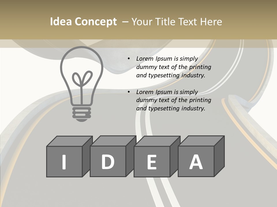 Activity Knot Highway PowerPoint Template