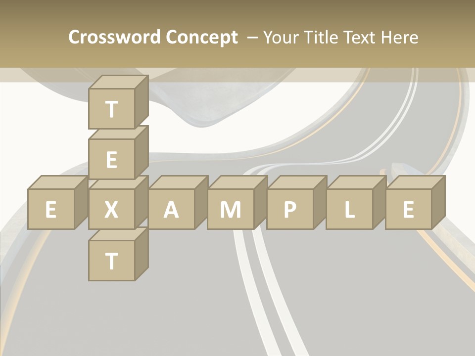 Activity Knot Highway PowerPoint Template