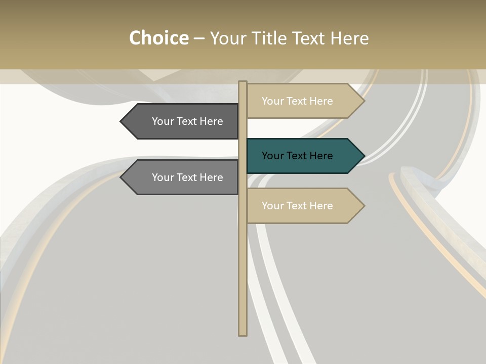 Activity Knot Highway PowerPoint Template