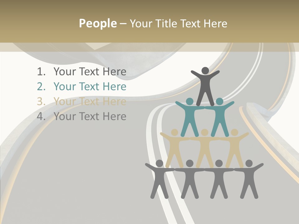 Activity Knot Highway PowerPoint Template