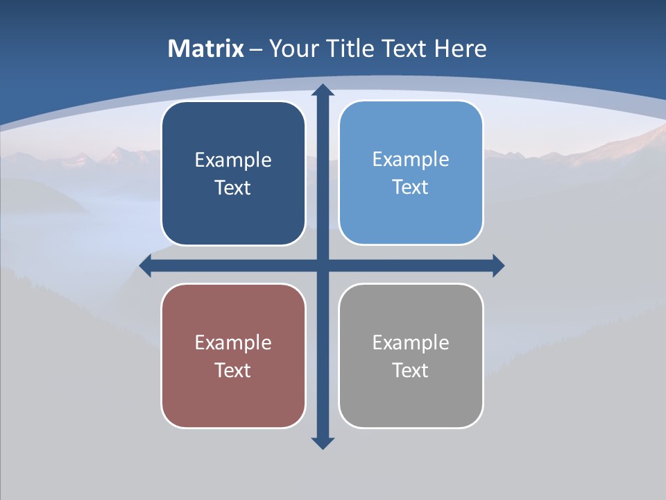 Serenity Horizontal Glacier PowerPoint Template