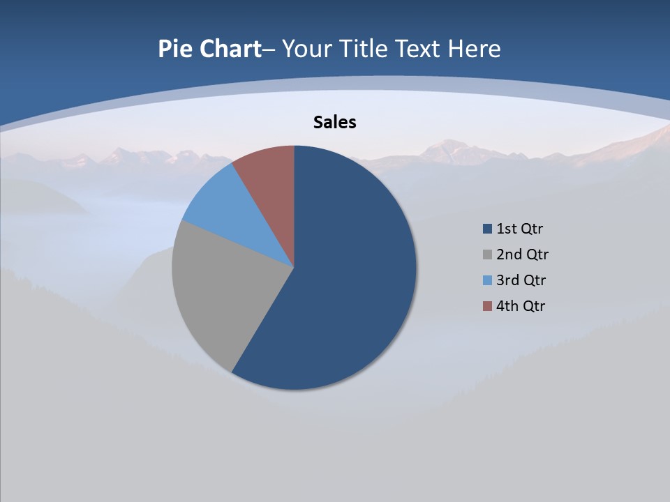 Serenity Horizontal Glacier PowerPoint Template