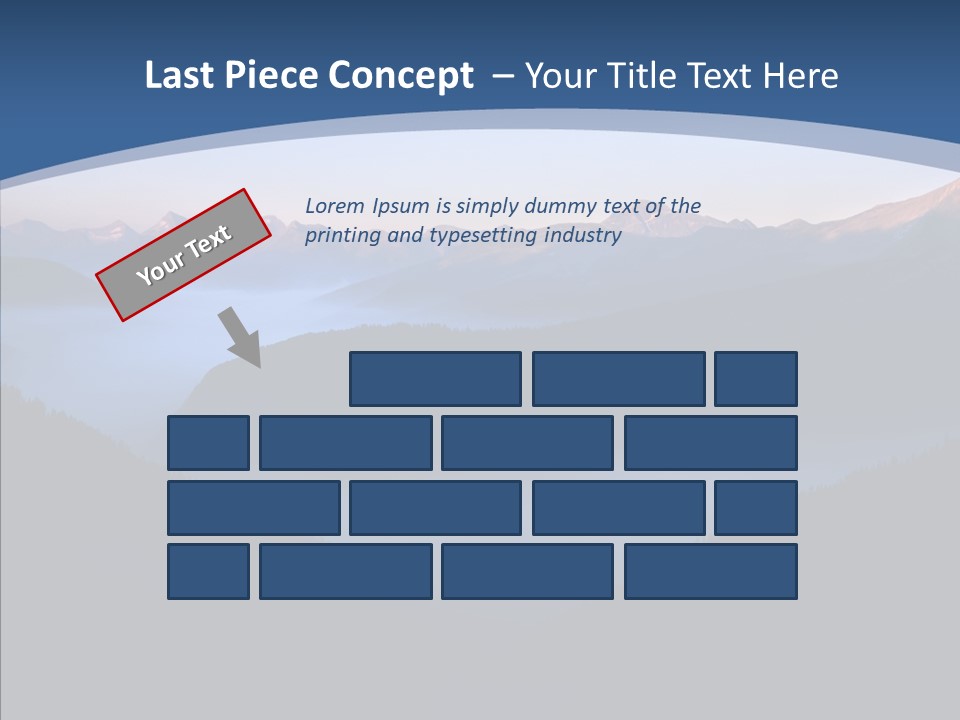 Serenity Horizontal Glacier PowerPoint Template