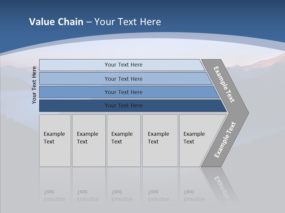 Serenity Horizontal Glacier PowerPoint Template