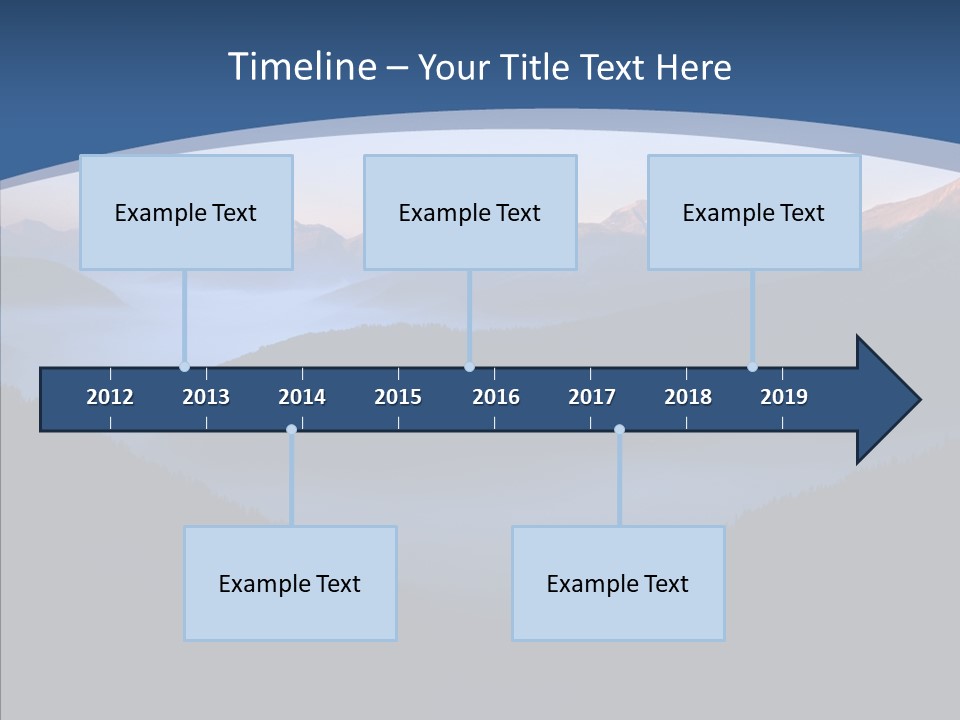 Serenity Horizontal Glacier PowerPoint Template