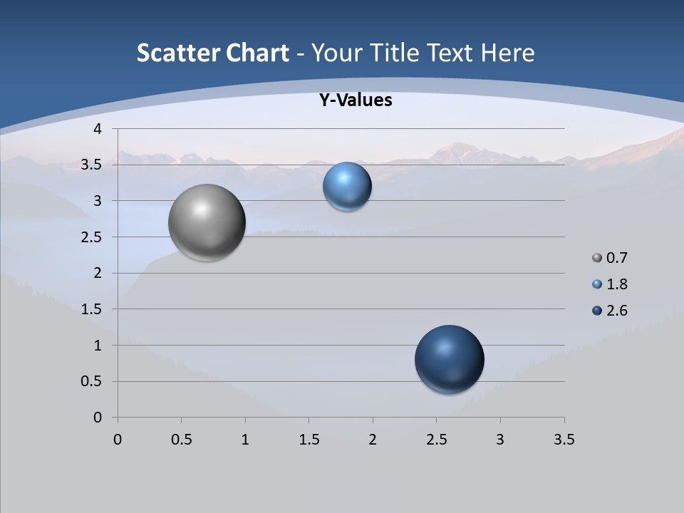 Serenity Horizontal Glacier PowerPoint Template