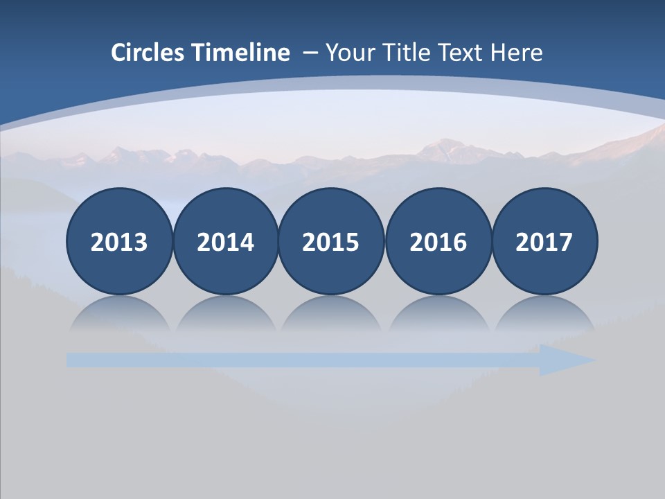 Serenity Horizontal Glacier PowerPoint Template