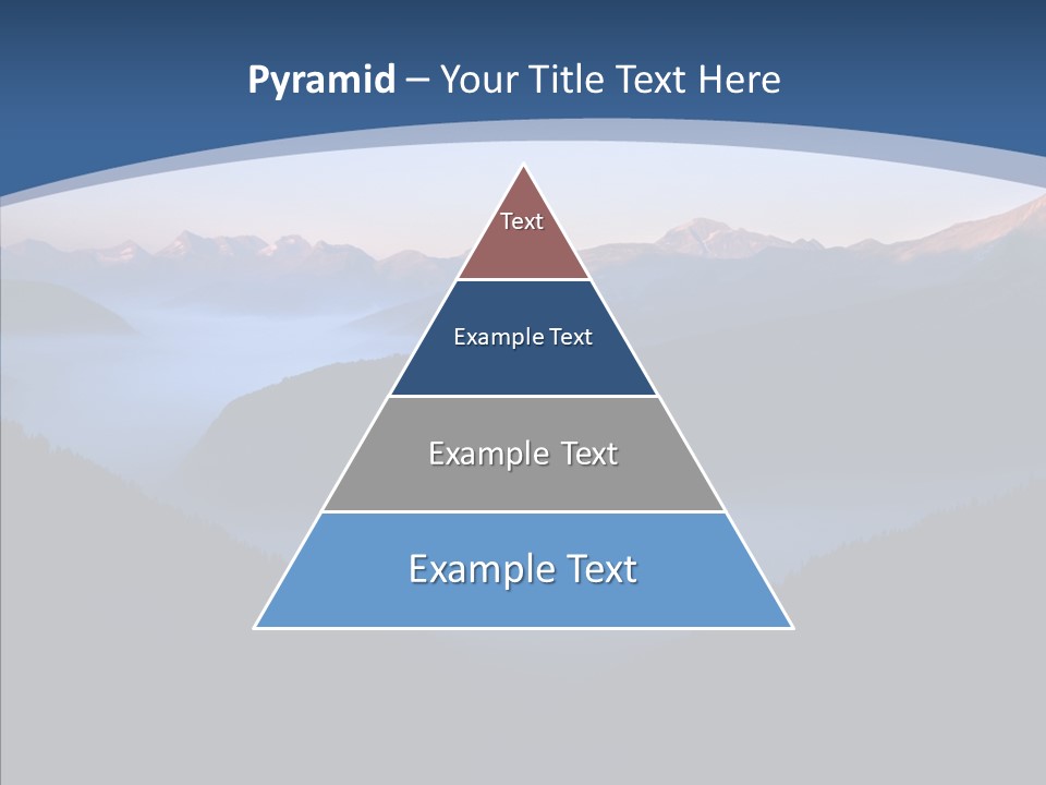 Serenity Horizontal Glacier PowerPoint Template