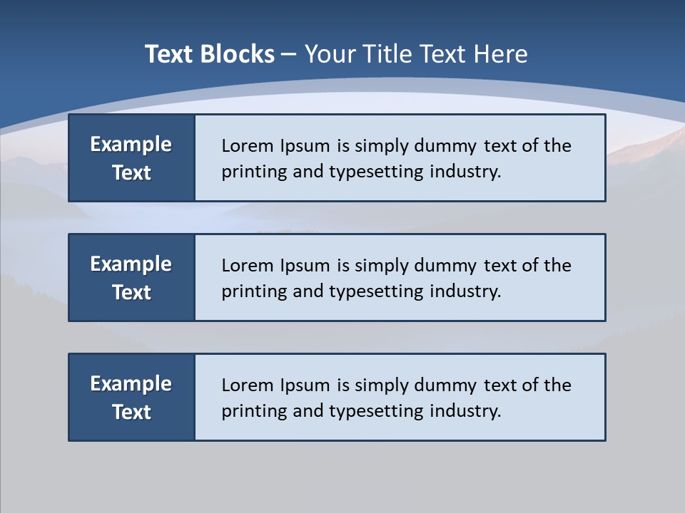 Serenity Horizontal Glacier PowerPoint Template
