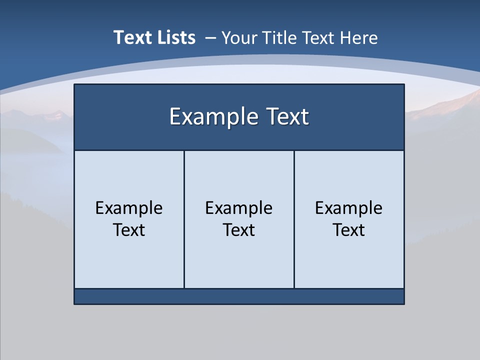 Serenity Horizontal Glacier PowerPoint Template