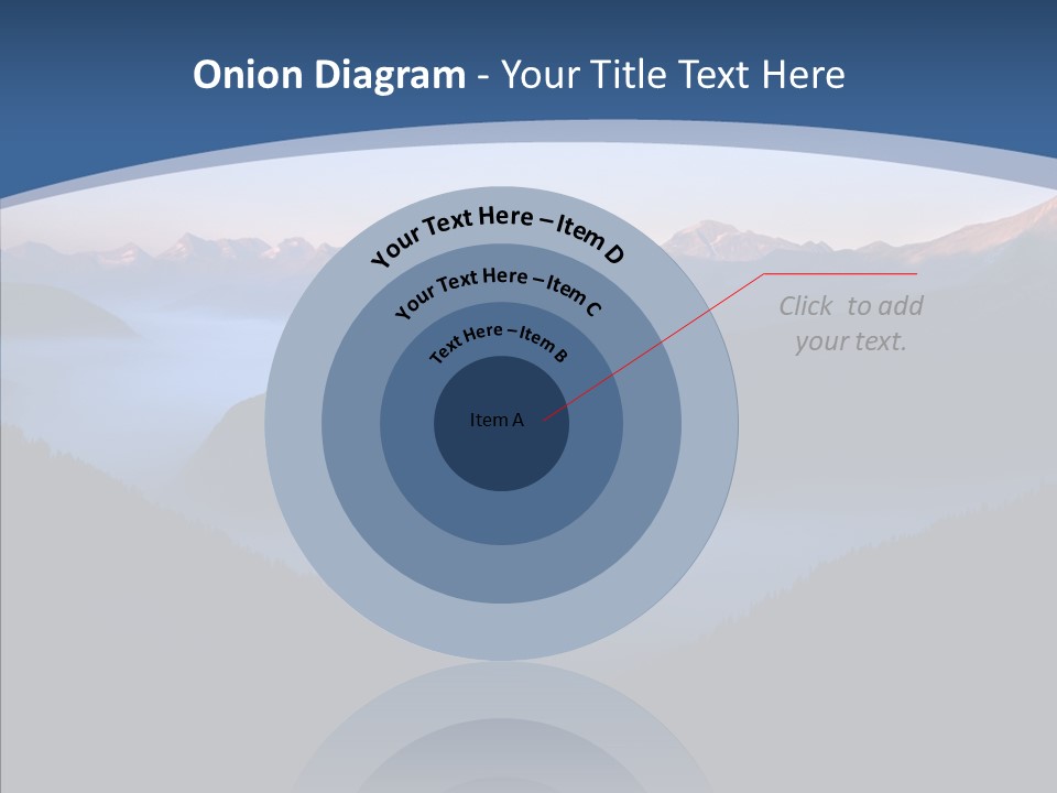 Serenity Horizontal Glacier PowerPoint Template