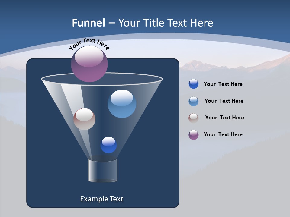 Serenity Horizontal Glacier PowerPoint Template