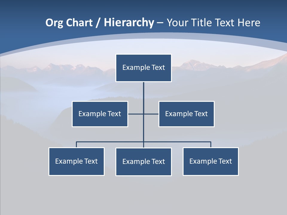 Serenity Horizontal Glacier PowerPoint Template