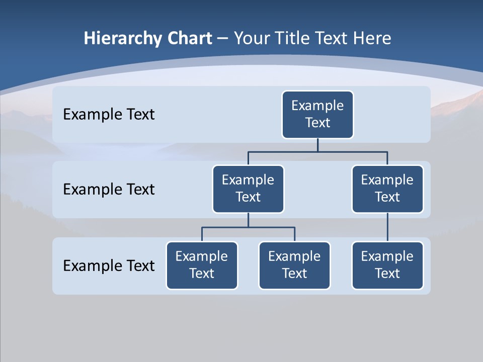 Serenity Horizontal Glacier PowerPoint Template