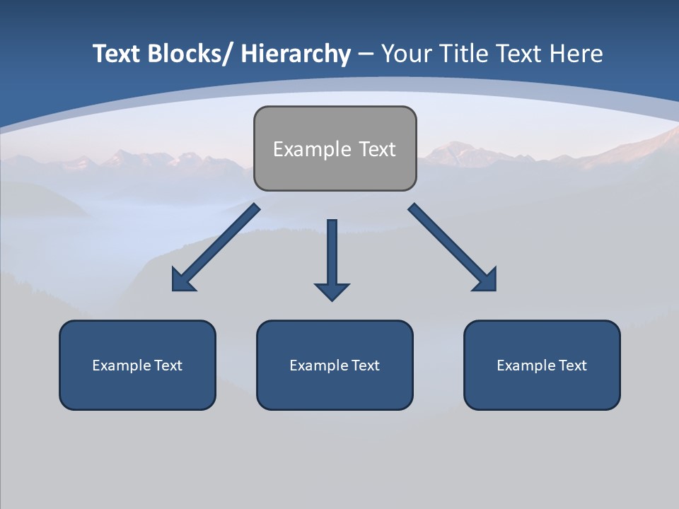 Serenity Horizontal Glacier PowerPoint Template