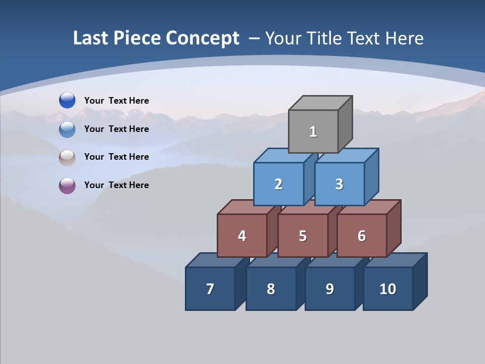 Serenity Horizontal Glacier PowerPoint Template