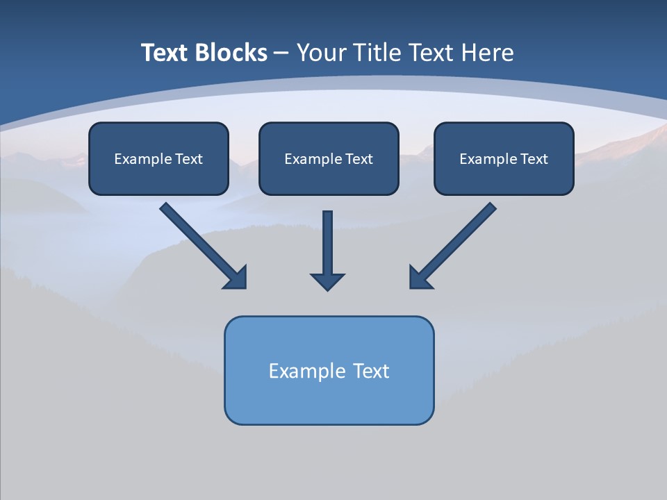 Serenity Horizontal Glacier PowerPoint Template