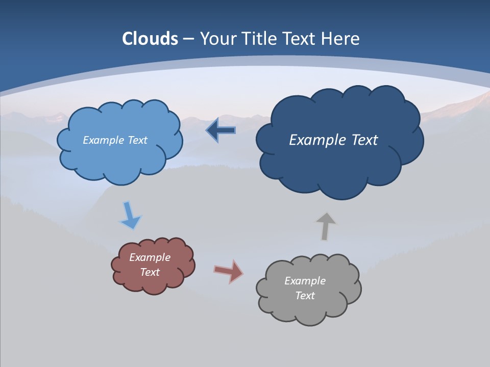 Serenity Horizontal Glacier PowerPoint Template