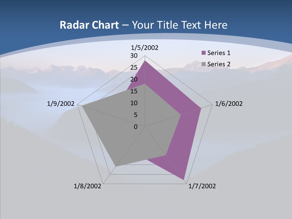 Serenity Horizontal Glacier PowerPoint Template