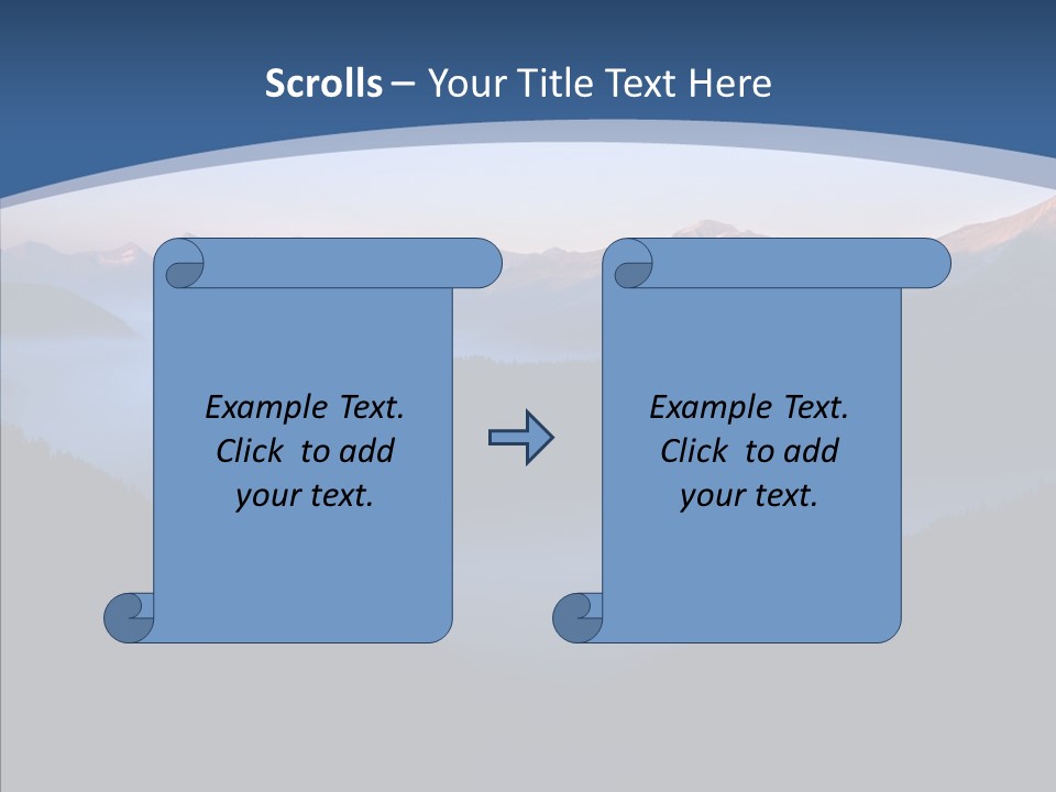 Serenity Horizontal Glacier PowerPoint Template