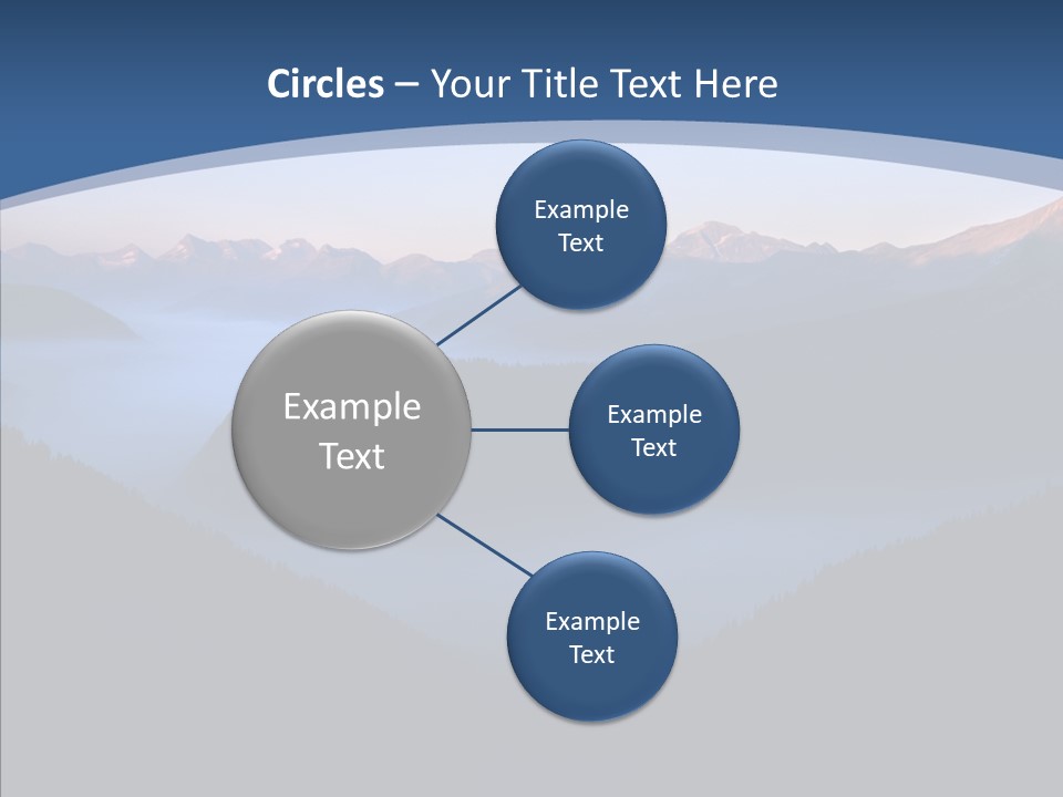 Serenity Horizontal Glacier PowerPoint Template