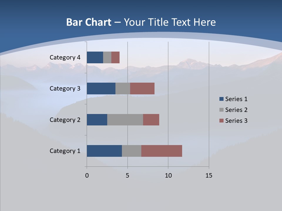 Serenity Horizontal Glacier PowerPoint Template