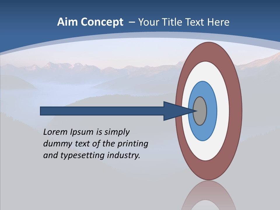 Serenity Horizontal Glacier PowerPoint Template