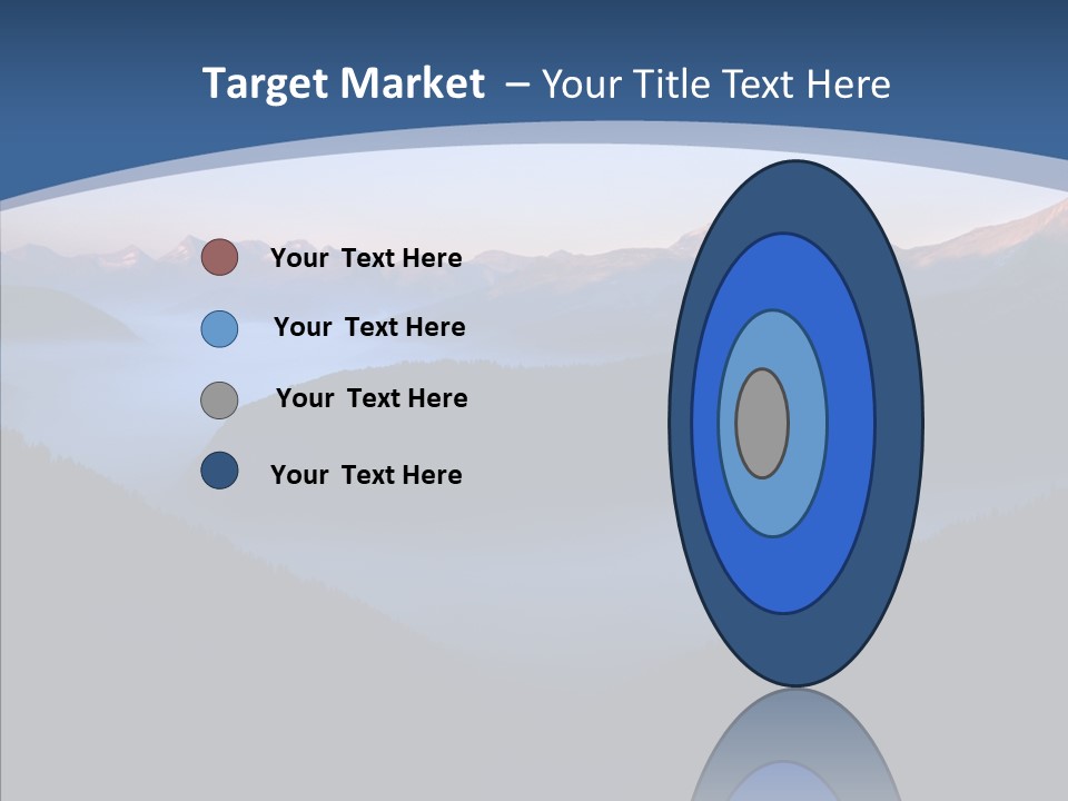 Serenity Horizontal Glacier PowerPoint Template