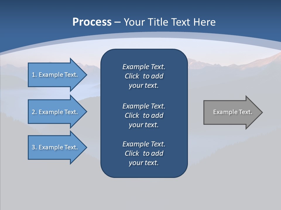 Serenity Horizontal Glacier PowerPoint Template