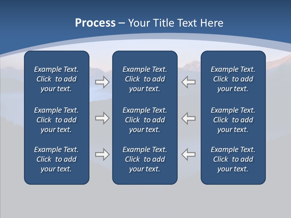 Serenity Horizontal Glacier PowerPoint Template