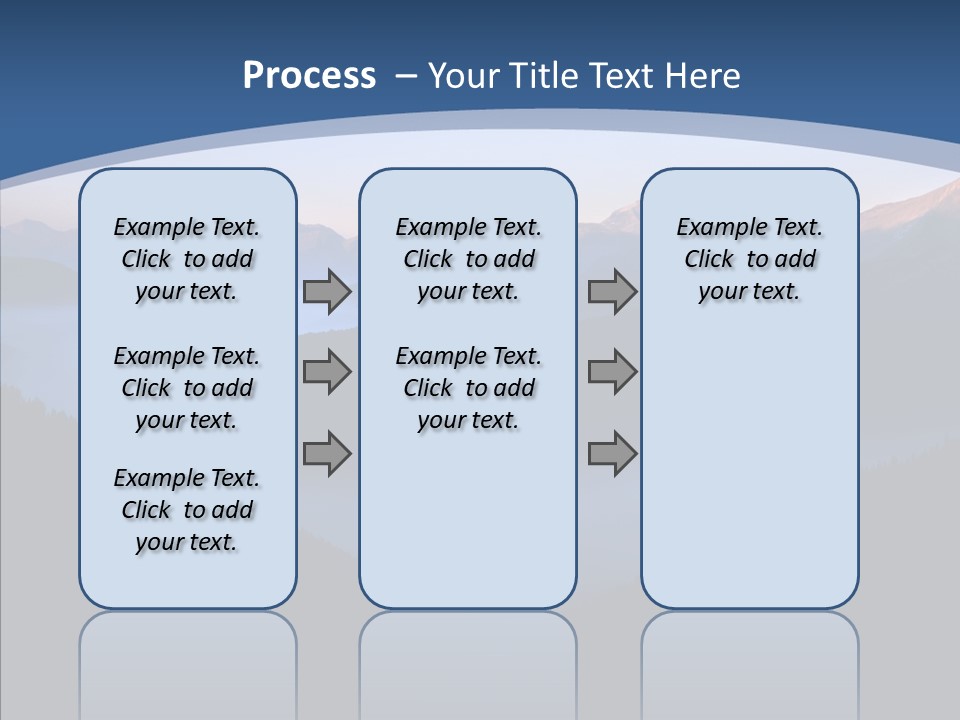 Serenity Horizontal Glacier PowerPoint Template