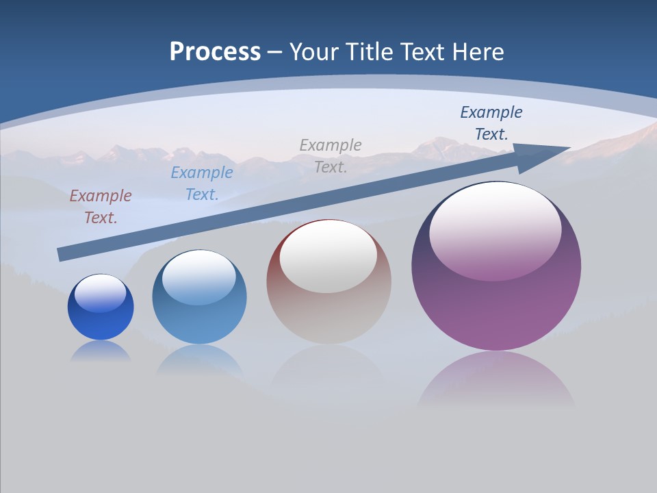 Serenity Horizontal Glacier PowerPoint Template