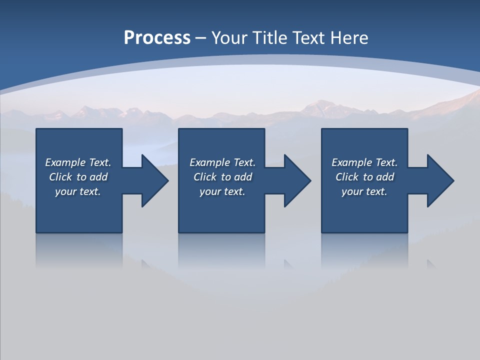 Serenity Horizontal Glacier PowerPoint Template