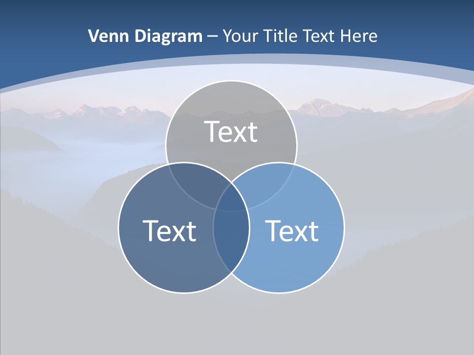 Serenity Horizontal Glacier PowerPoint Template