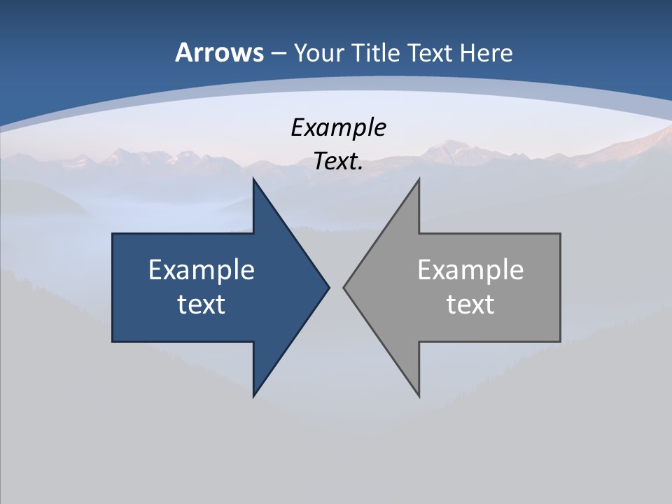 Serenity Horizontal Glacier PowerPoint Template