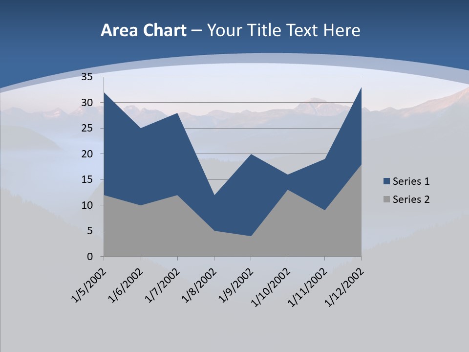 Serenity Horizontal Glacier PowerPoint Template