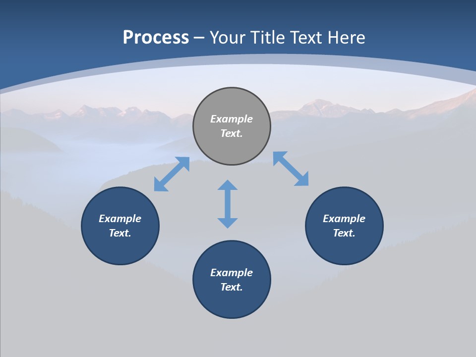 Serenity Horizontal Glacier PowerPoint Template