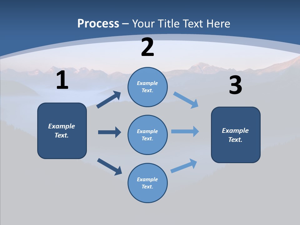 Serenity Horizontal Glacier PowerPoint Template