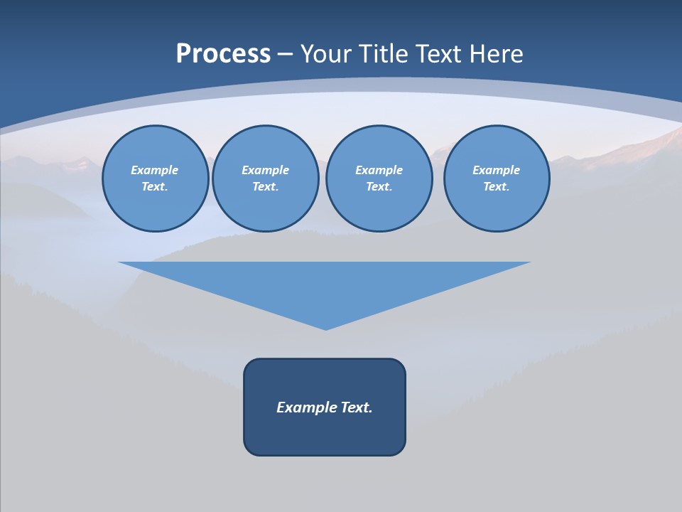Serenity Horizontal Glacier PowerPoint Template